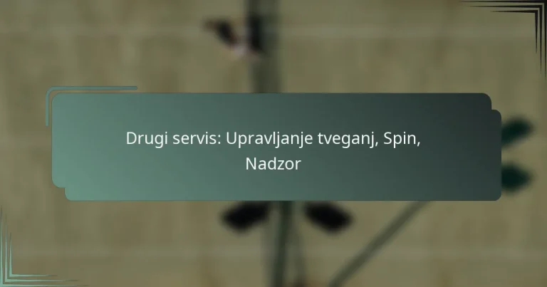 Drugi servis: Upravljanje tveganj, Spin, Nadzor