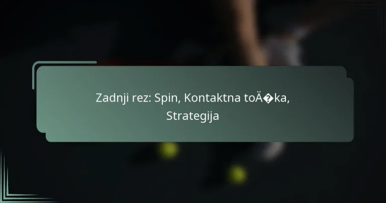 Zadnji rez: Spin, Kontaktna točka, Strategija